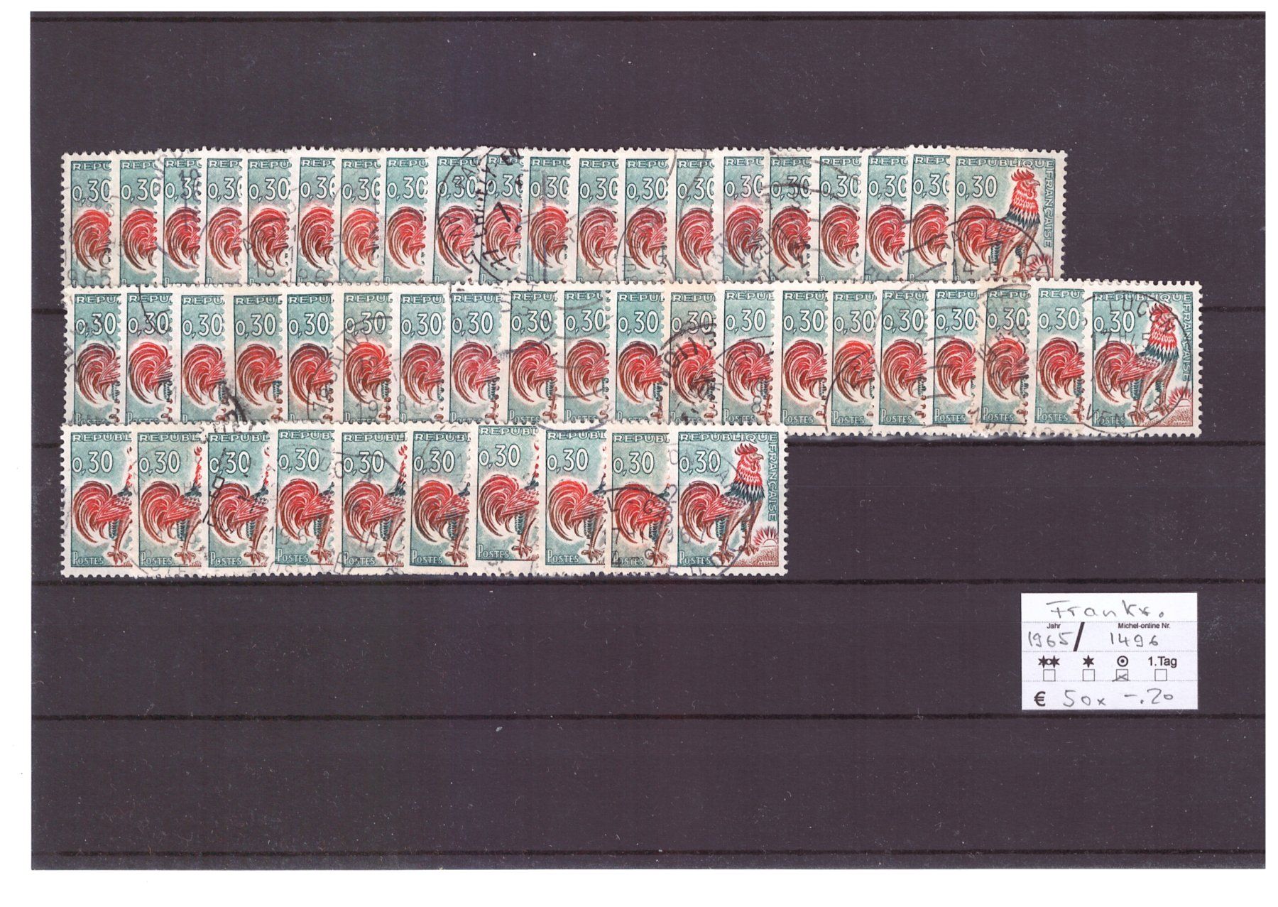 Tous les timbres: Frankreich: Lot Freimarken – D'occasion à Wittenwil par Khunruedi 3