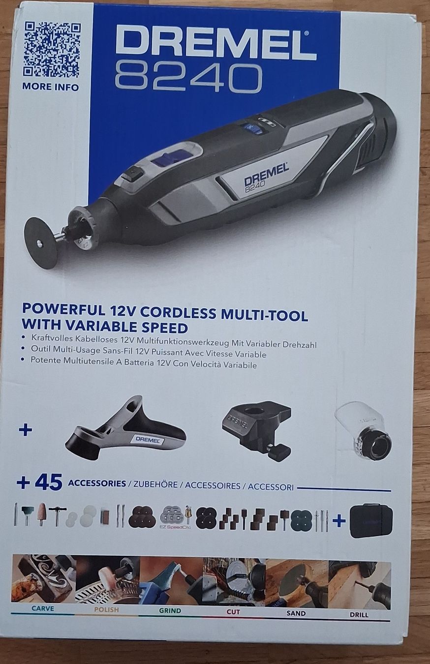 Dremel Tutti gli attrezzi: Dremel 8240 - Multiutensile Cordless 12V con accessori – Nuovo e nell'imballaggio originale da Jona venduto da api_sdn2