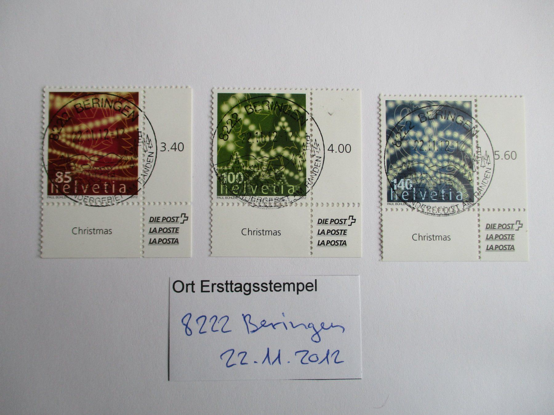 Alle Briefmarken: Voll Ort Ersttagsstempel 8222 Beringen – Gebraucht aus Langnau b. Reiden von Aktuell88