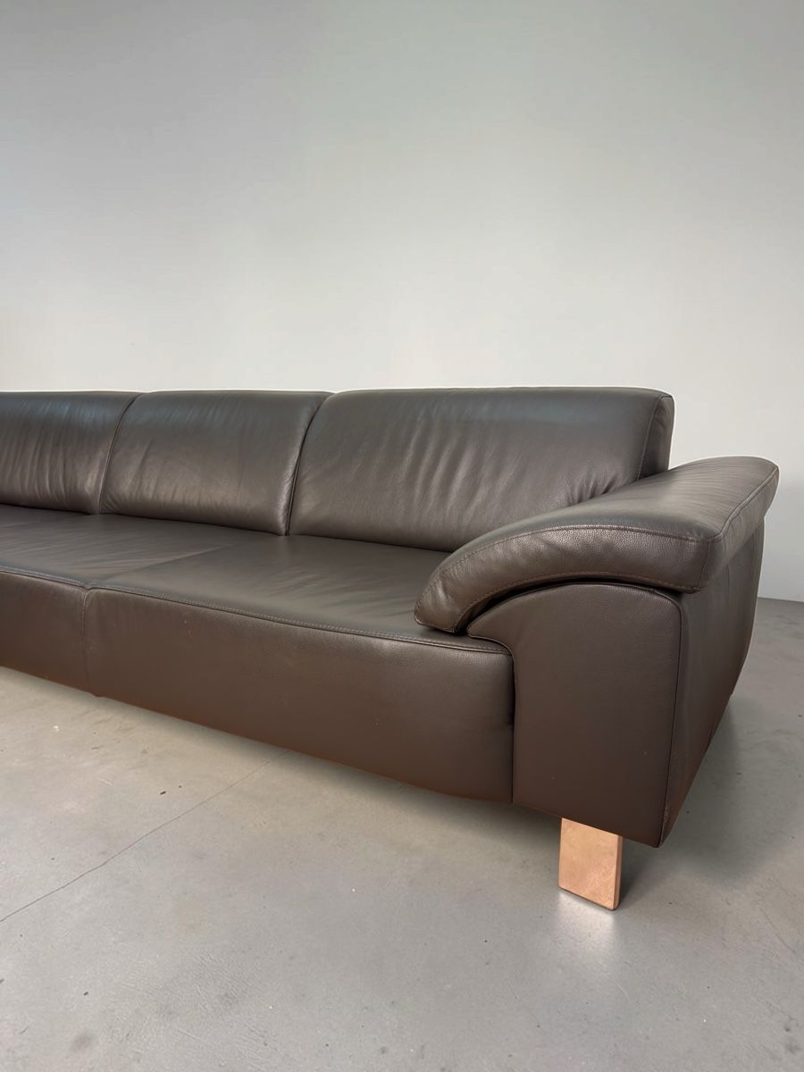 Divani: Ecksofa aus echtem Rindsleder, tabakbraun – Usato da Bachenbülach venduto da Sofalab.swiss 4