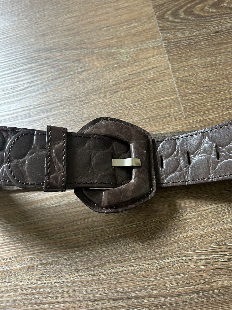 Cinture: Echtleder Gürtel mit Kroko Optik, Vintage Stil – Usato da Thundorf venduto da mar_dqc5