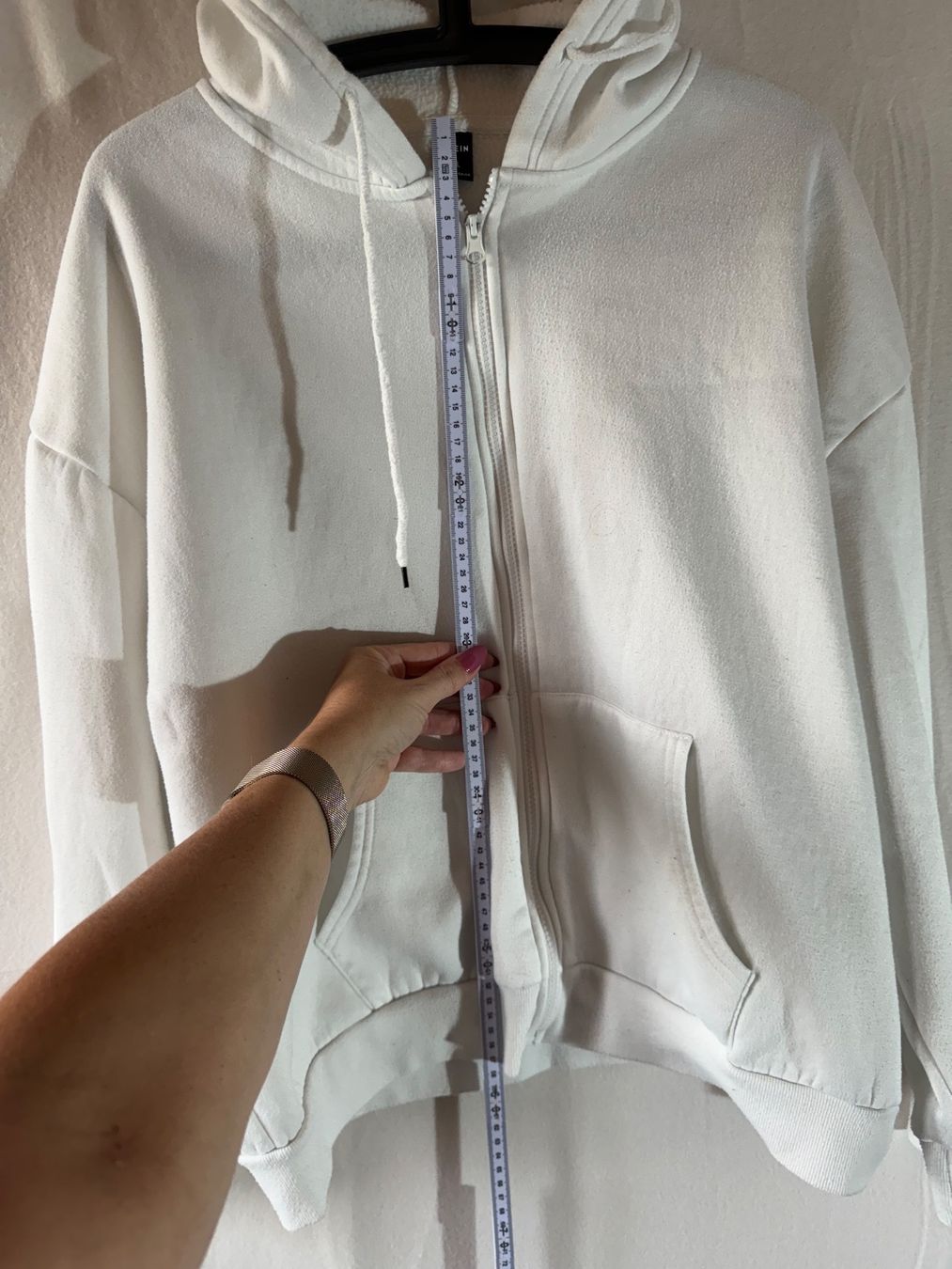 Shein Giacche: Weisse Kapuzen-Jacke Gr. XL – Usato da Grosswangen venduto da SALE_SALE_SALE 4