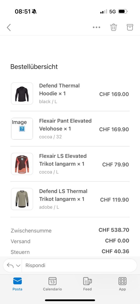 Fox T-shirt: Fox flex air elevated longsleeve mtb L – Usato da Giubiasco venduto da Darkemperor 1