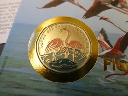 Cuba 1994, 1 Peso - Sondermünze Flamingos