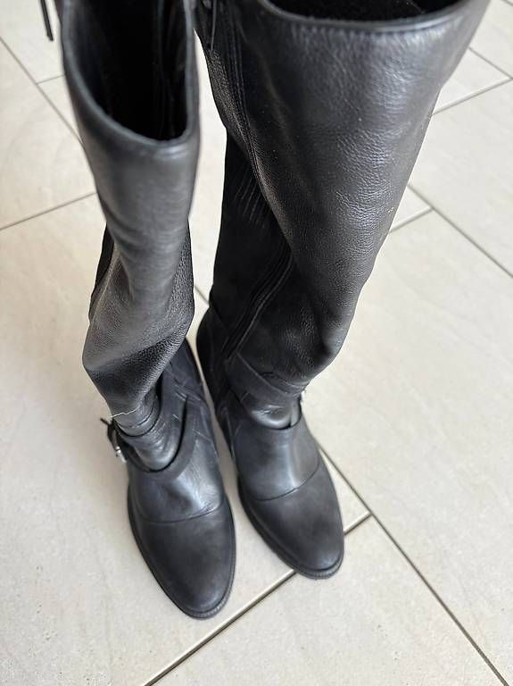 Damenschuhe: Schwarze Lederstiefel Gr. 36 – Gebraucht aus Willisau von ani_gtk8 3