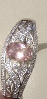 Traumhafter Armreif mit rosa Stein und  Strass