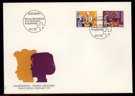 1992, FDC, Mensch und Umwelt (Nr. 821–822)