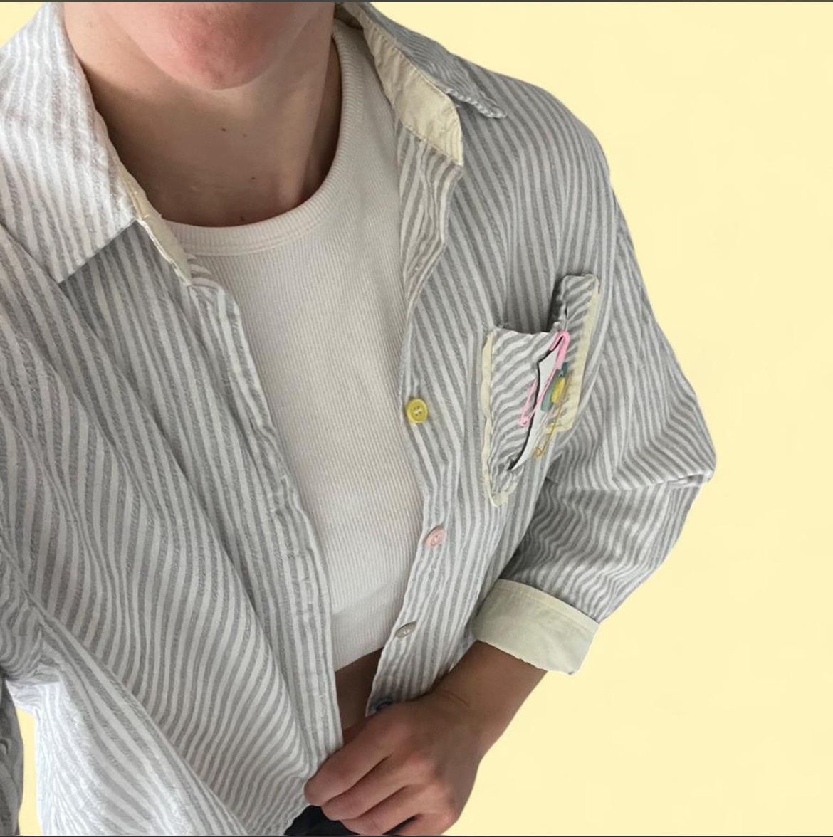 Camicie: Süsses gestreiftes Baumwollhemd Gr. TU oversized Look – Nuovo (secondo la descrizione) da Zürich venduto da cel_cw9k 2