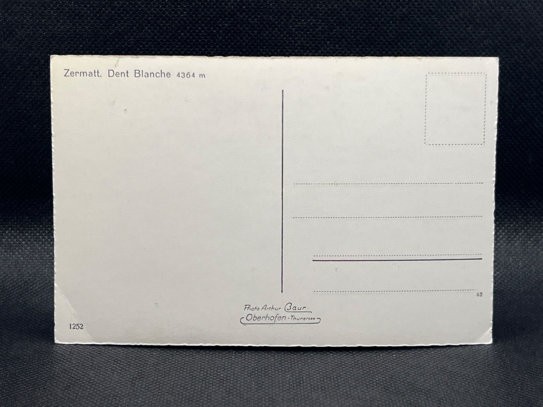 Cartoline postali: Zermatt. Dent Blanche 4364m – Usato da Widnau venduto da Brusi9 1