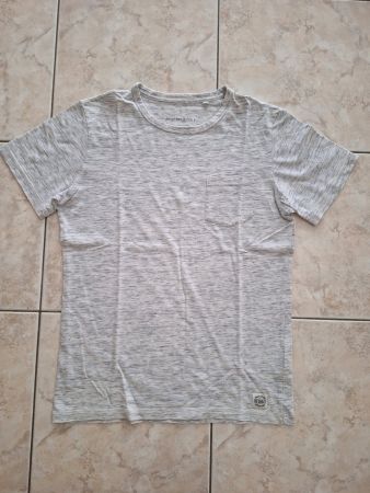 2 Herren T-Shirt Gr. S, hellgrau und dunkelgrau meliert