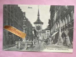 Bern, Kramgasse mit Zeitglockenturm