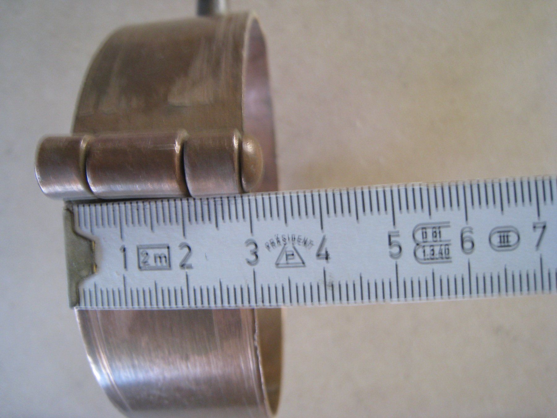 Sonstiges Baustoffe: Kupfer Rohrschellen Grösse 100 mm  mit Gewinde lang – Neu (gemäss Beschreibung) aus Appenzell Steinegg von Loba 4