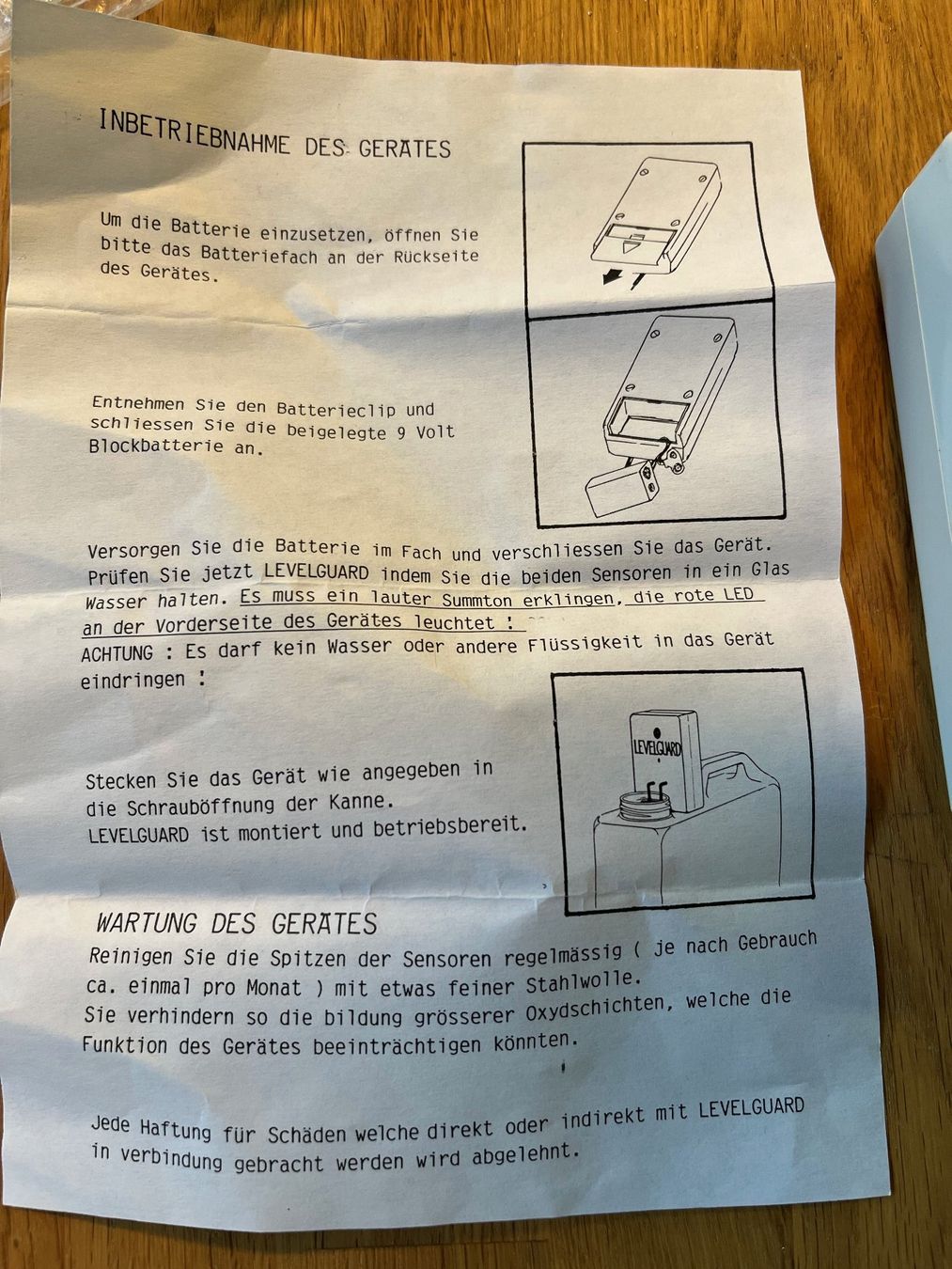 Misurare: 2 Levelguard Füllstandsensoren – Nuovo (secondo la descrizione) da Laufen venduto da Nuria44 1