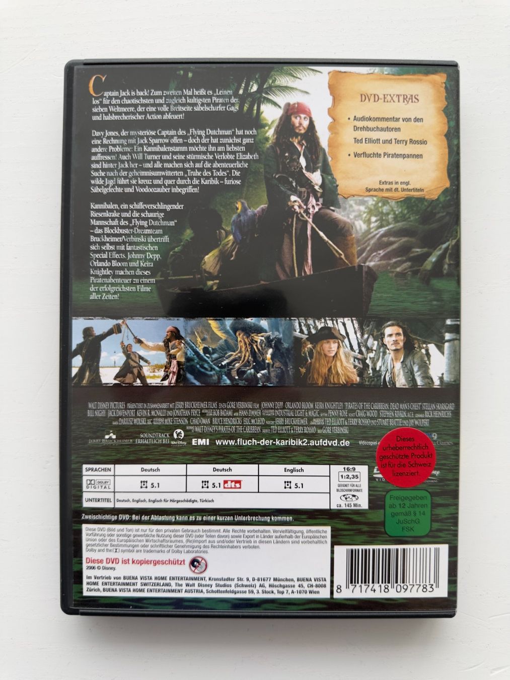 Tutti i DVDs: Fluch der Karibik 2 – Nuovo (secondo la descrizione) da Nottwil venduto da grabi77 1