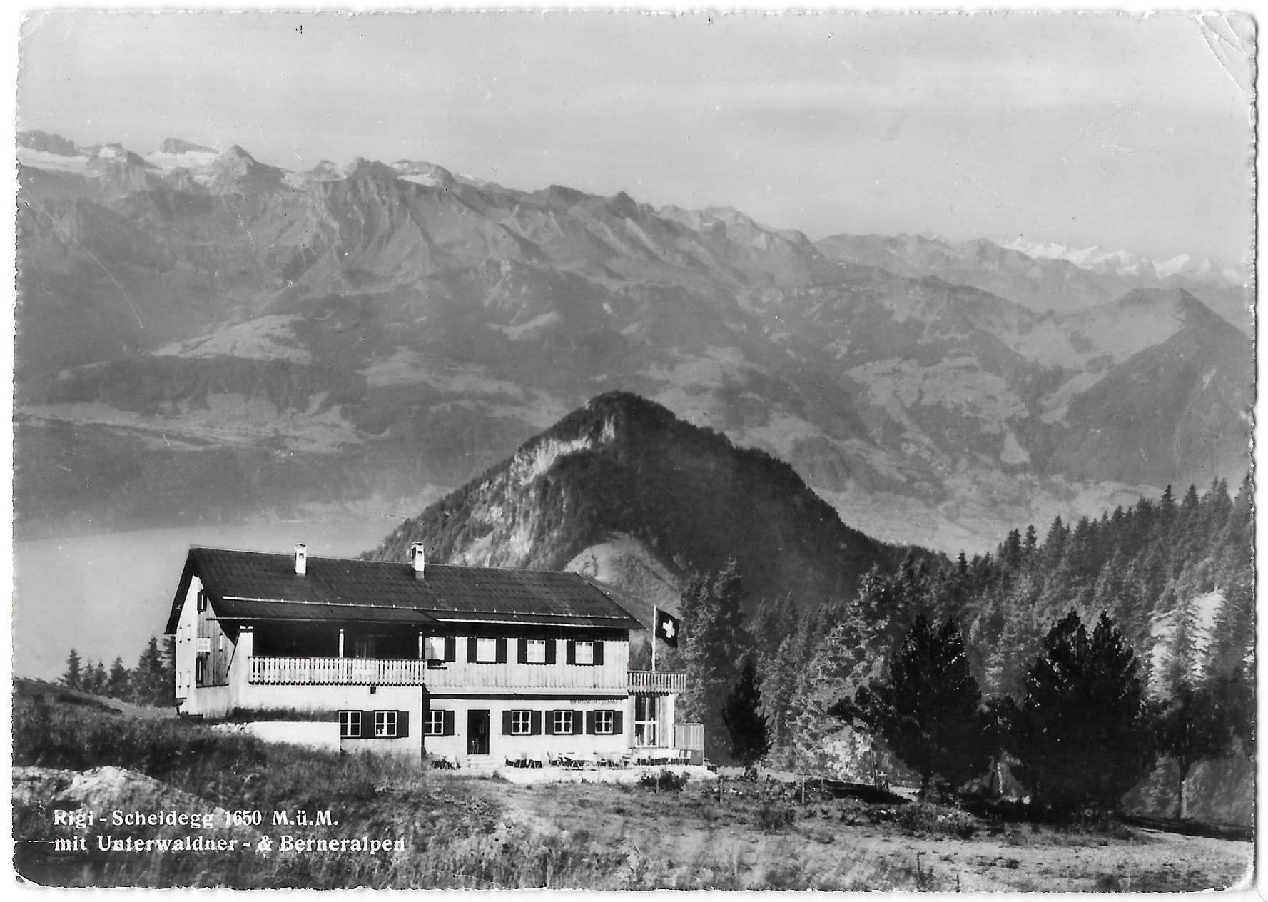Cartoline postali: Rigi - Scheidegg Berggasthaus – Usato da Olten venduto da clotaldi