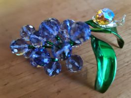 Swarovski Figur Schnecke auf Blaubeere Neu und OVP