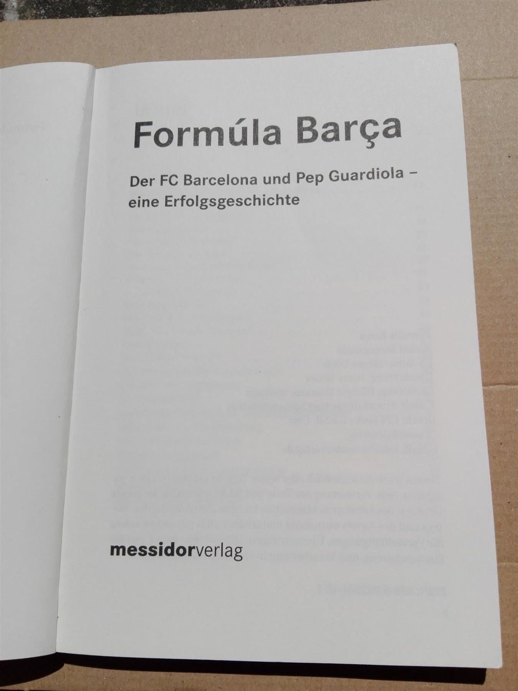 Bücher: Formúla Barça   (Ricard Torquemada) – Gebraucht aus St.Gallen von elk2022 1