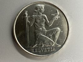 5 Fr. Silber Schweiz Wehranleihe 1936