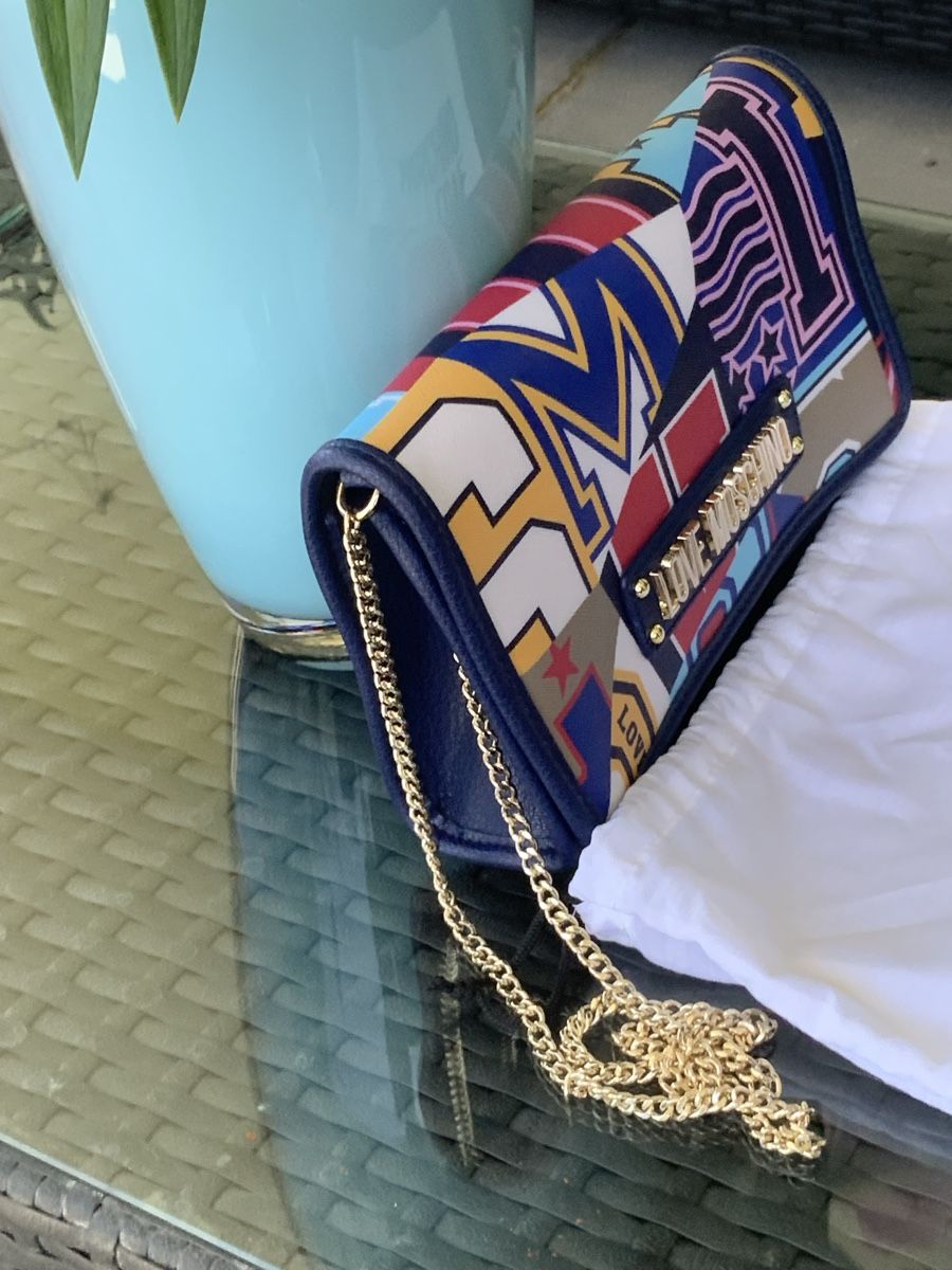 Moschino Borse da donna: Love Moschino Tasche, bunte Patchwork Optik, neu, mit Staubb – Nuovo e nell'imballaggio originale da Rafz venduto da henfrei24 5