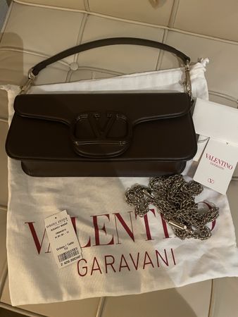 NEU, VALENTINO, Schultertasche, schokobraun, NP 2.420CHF