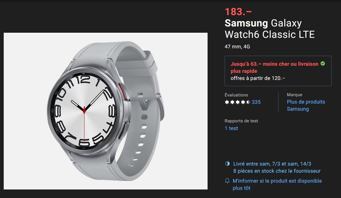 Samsung Smartwatch: Samsung Galaxy Watch6 Classic LTE – Neu und originalverpackt aus Genève von bal_6dcx 3