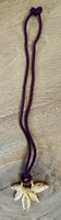 Vintage Yves Saint Laurent Kette Blatt m. Kordel gemarkt YSL