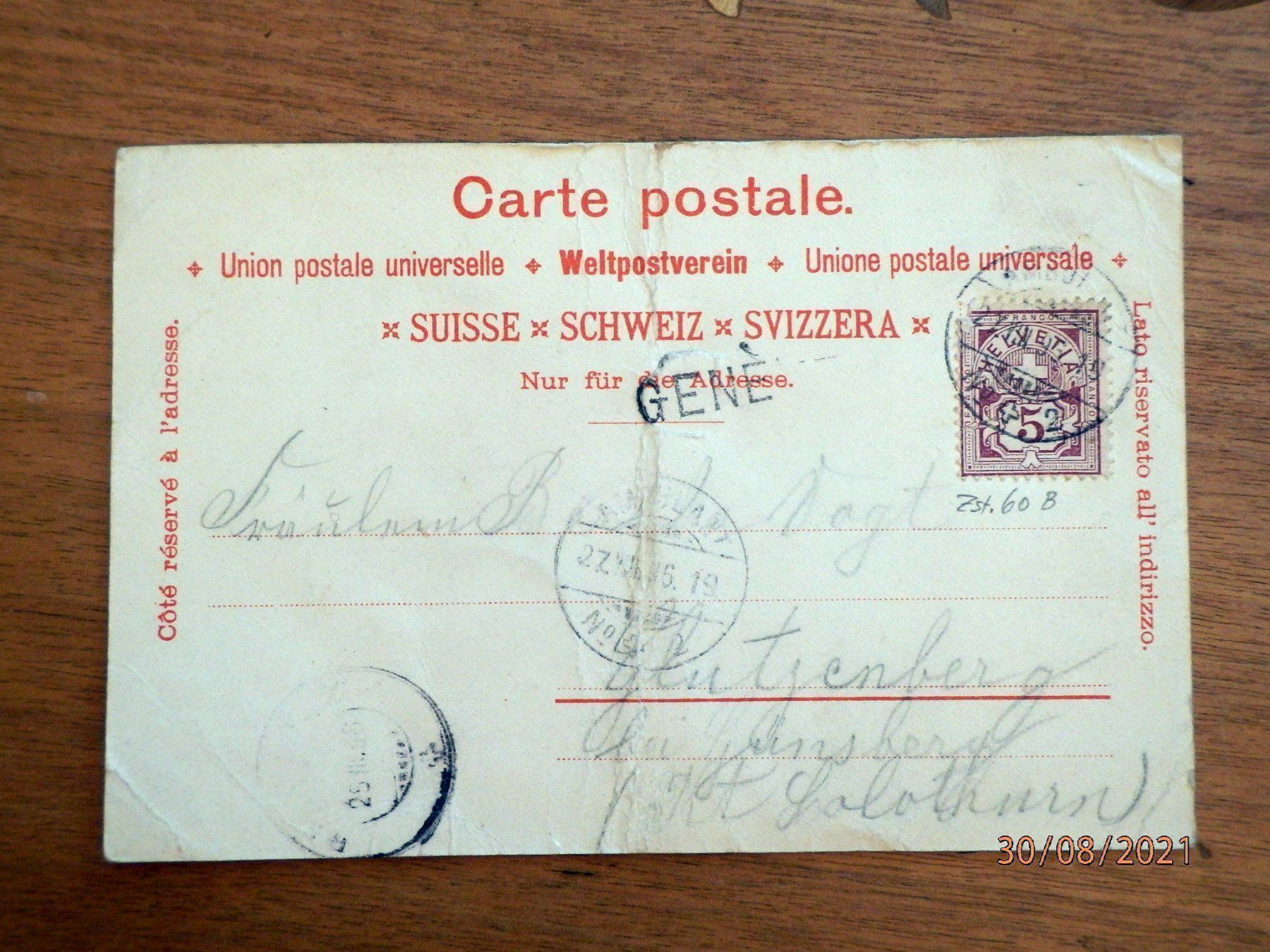 Cartoline postali: Litho, Souvenir de Genève + 1 AK gratis – Usato da Ueberstorf venduto da dinbau 8