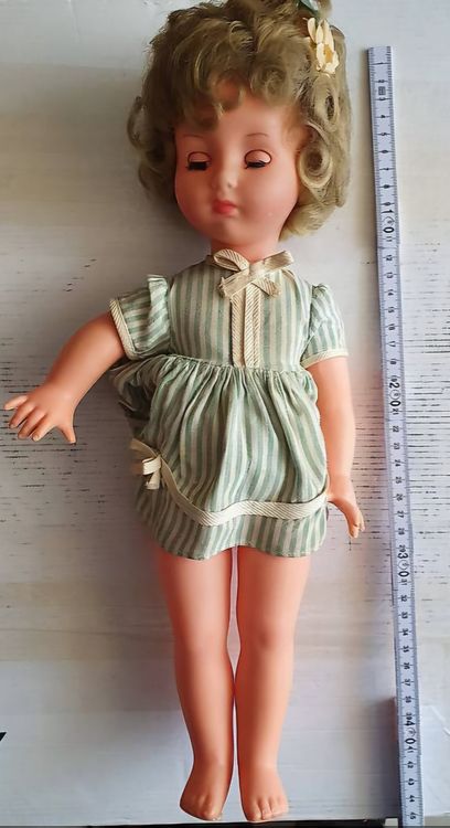 Bambola vintage anni '70 vestito a righe 45cm (Gebraucht) in Melano für