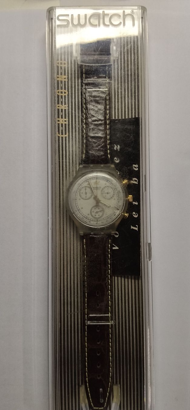 Swatch Orologi: Neuer Swatch Chronograph "croccante" läuft  – Nuovo (secondo la descrizione) da Biel/Bienne venduto da Vintage-timearts 4