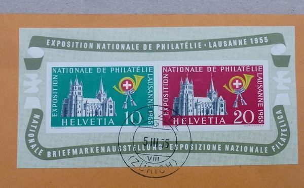 Alle Briefmarken: ++ Lausanner Block ZNr. W35 auf Brief – Gebraucht aus Walkringen von Casablanca777 1