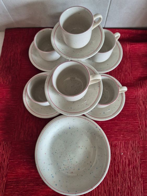 Lot de 6 Assiettes à Dessert "Aya" 19cm Blanc