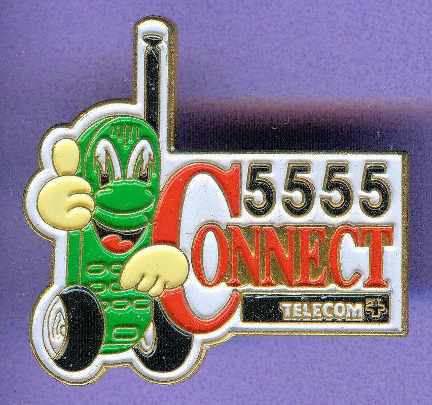 Plaketten & Abzeichen: PTT   TELECOM  CONNECT 5555 – Gebraucht aus Winterthur von Sammleroase
