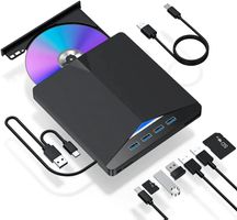 7in1 USB Typ-C Externes optisches Laufwerk DVD RW CD-Brenner