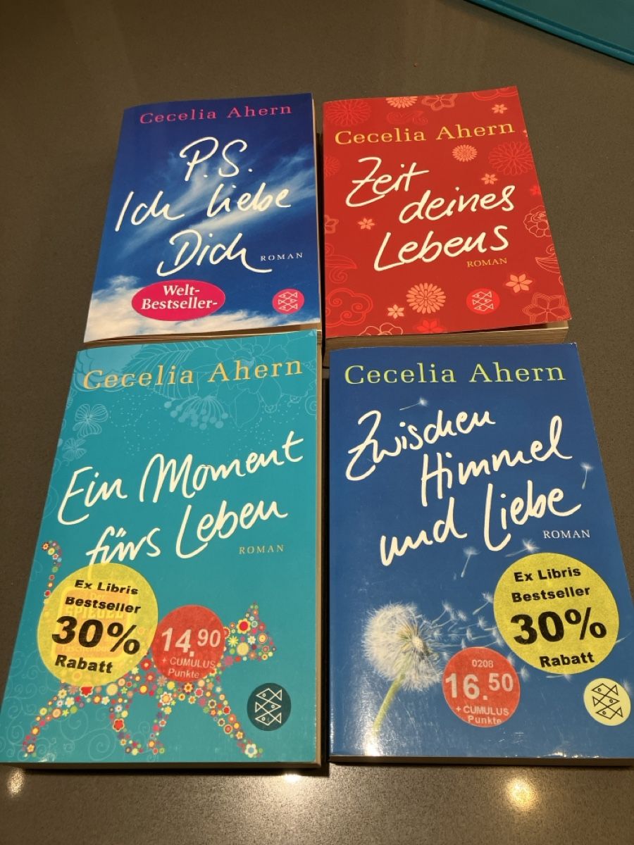 Libri: Bücher Cecelia Ahern 4 Stück – Usato da Rheinfelden venduto da zwitschi_09