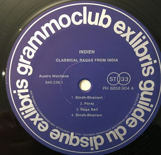 Schallplatten: Indien – Classical Ragas from India (LP) – Gebraucht aus Grüningen von dptal1898 2