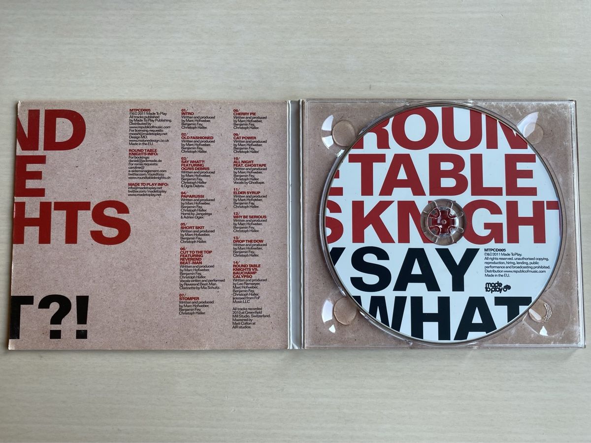 CD: Round Table Knights - Say What?! (CD) – Usato da Oberried Brienz venduto da Chyara 2