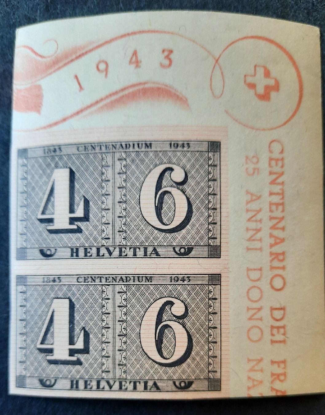 Tutti i francobolli: 1-4-5 Centenaire des timbres-poste suisses. – Usato da GENEVE venduto da Pjeronimo 1