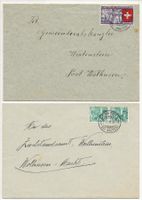 2x 1939 Wolhusen - Markt + Post Werthenstein ab Schachen LU