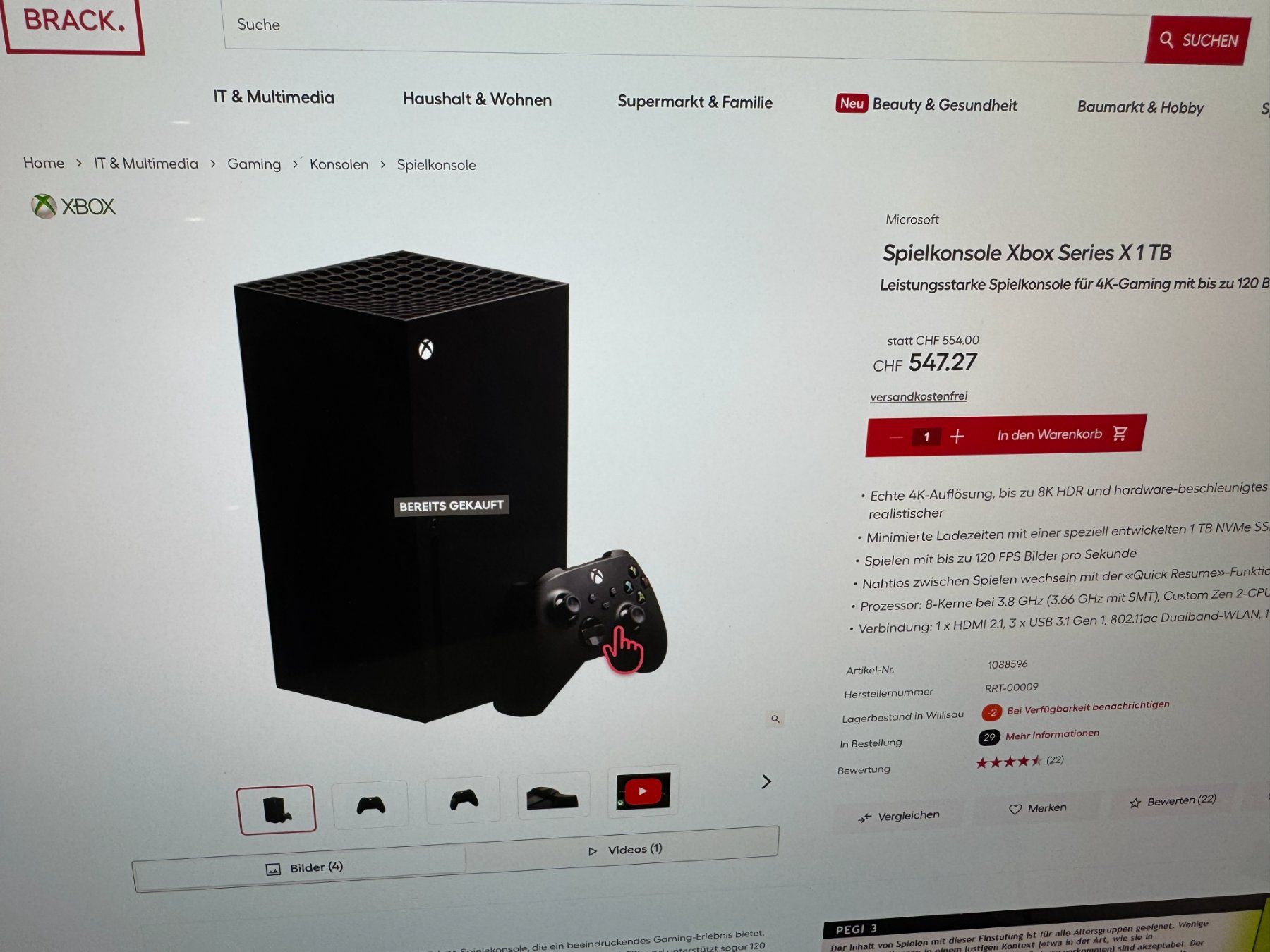 Microsoft Consoles: X Box Neu – D'occasion à Niederrohrdorf par ursgut-vinyl 3