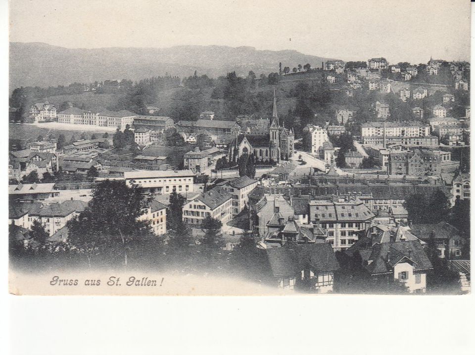 Cartoline postali: St. Gallen ca. 1910 – Usato da Bürglen TG venduto da StampGraf