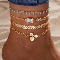 4 bracelets de cheville dorées NEUFS  ✨️