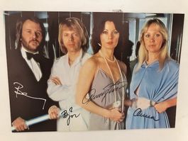 ABBA Autogramm Karte 1979 von Polydor
