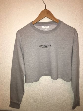 MISS GUIDED Pulli, grau, Gr. 38