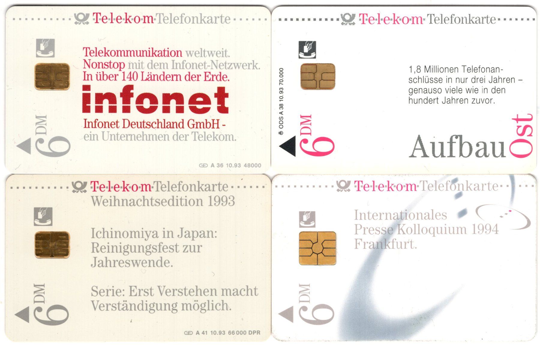 Schede telefoniche: 4 volle Deutsche Telefonkarten der A-Serie – Nuovo (secondo la descrizione) da Eglisau venduto da Chperfins 1
