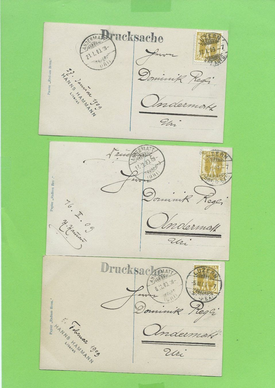 Cartoline postali: Die Meistersinger von Nürnberg, 5 AK – Usato da Zürich venduto da t24_de 1