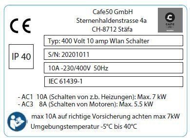 Interruttori: 400/380 Volt Wlan-schalter 10 Amp. – Usato da Feldbach venduto da treibkraft 2