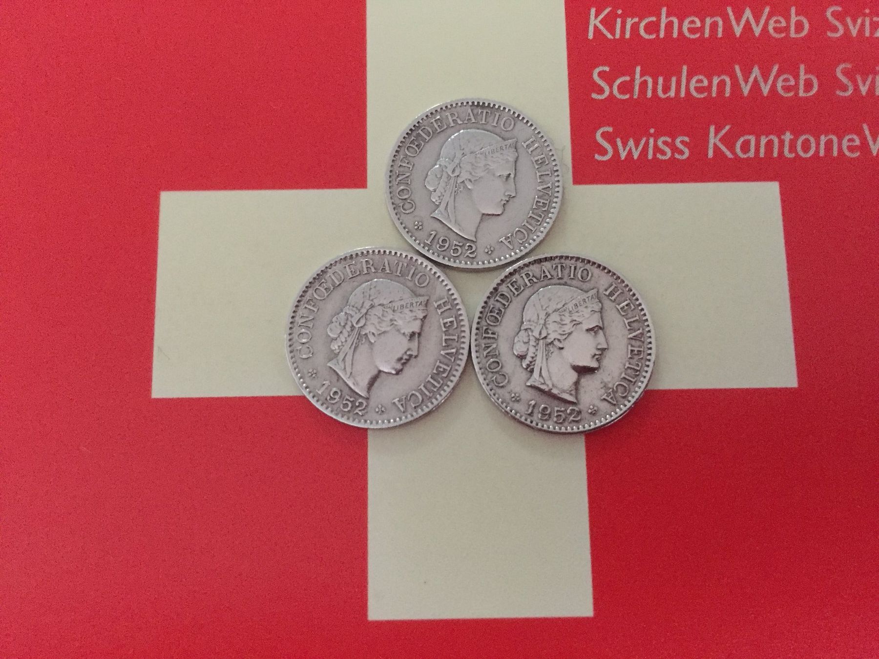 Tutti le monete: 5 Rappen - TRIO 1952 vz – Usato da Elsau venduto da herbybay 3
