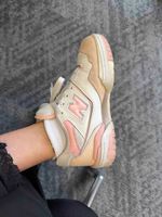 New Balance 550 Damen Sneaker Weiss Rosa Grösse 38 getragen