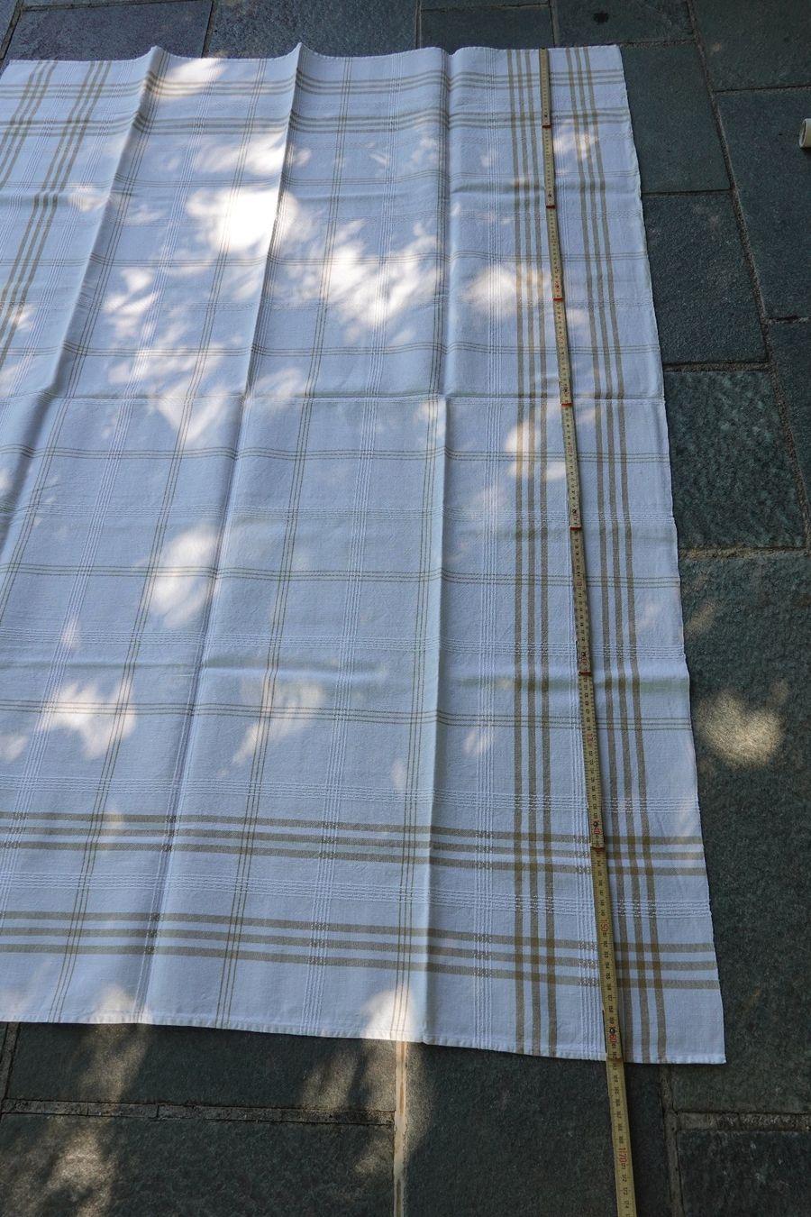 Altra biancheria da tavola: ältere Tischdecke + 3 Servietten creme/beige – Usato da Jona venduto da simongarden 6