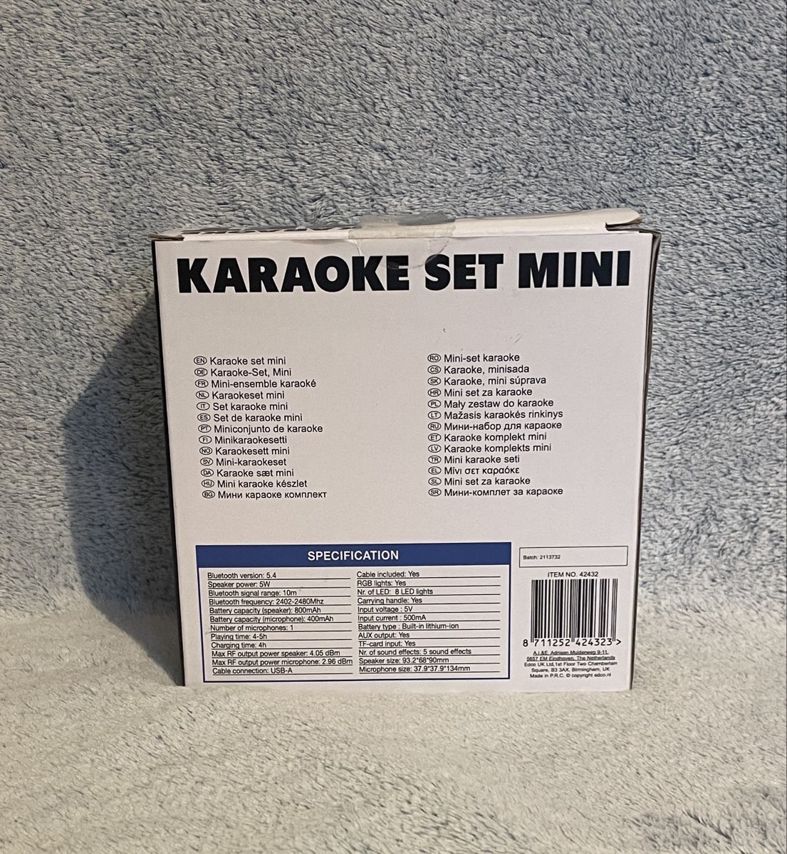 Microfoni: Karaoke Set Mini mit Bluetooth Lautsprecher und Mikrofon – Nuovo (secondo la descrizione) da Horn venduto da egl_2njn 3